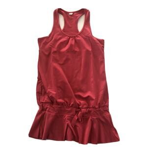 Runningskirts.com Small Pink Tunic Tank Top Drawstring Peplum Running #4992